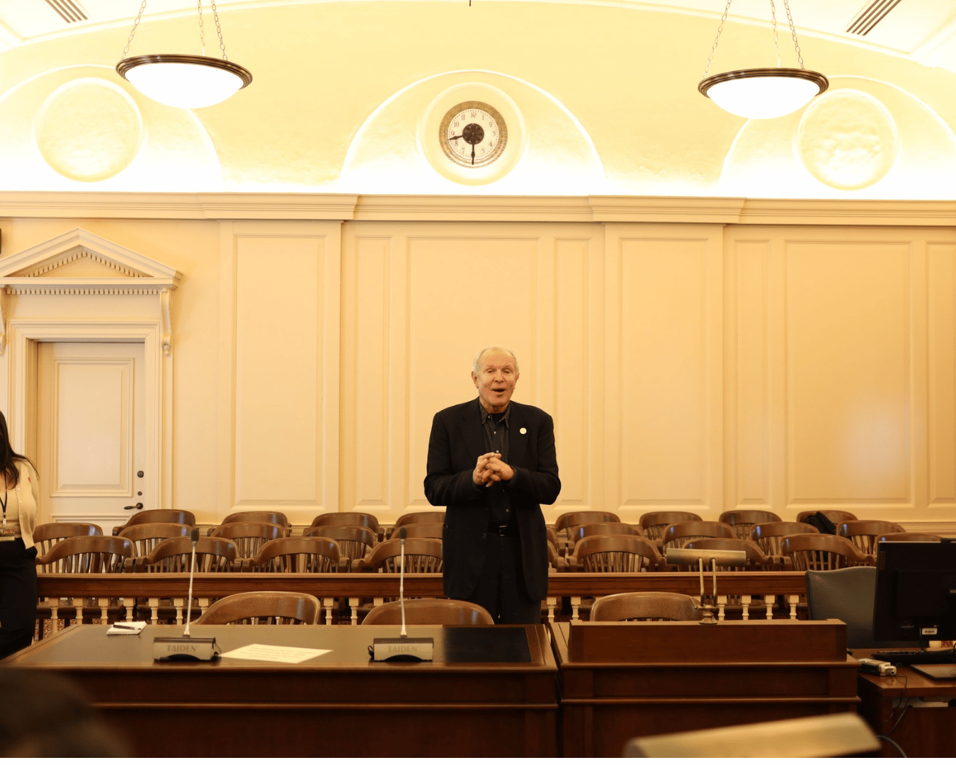 Senator Raymond. J Lesniak at Trenton state house